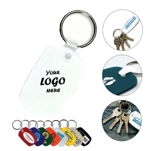 Standard PVC Key Fob With Translucent Color Options