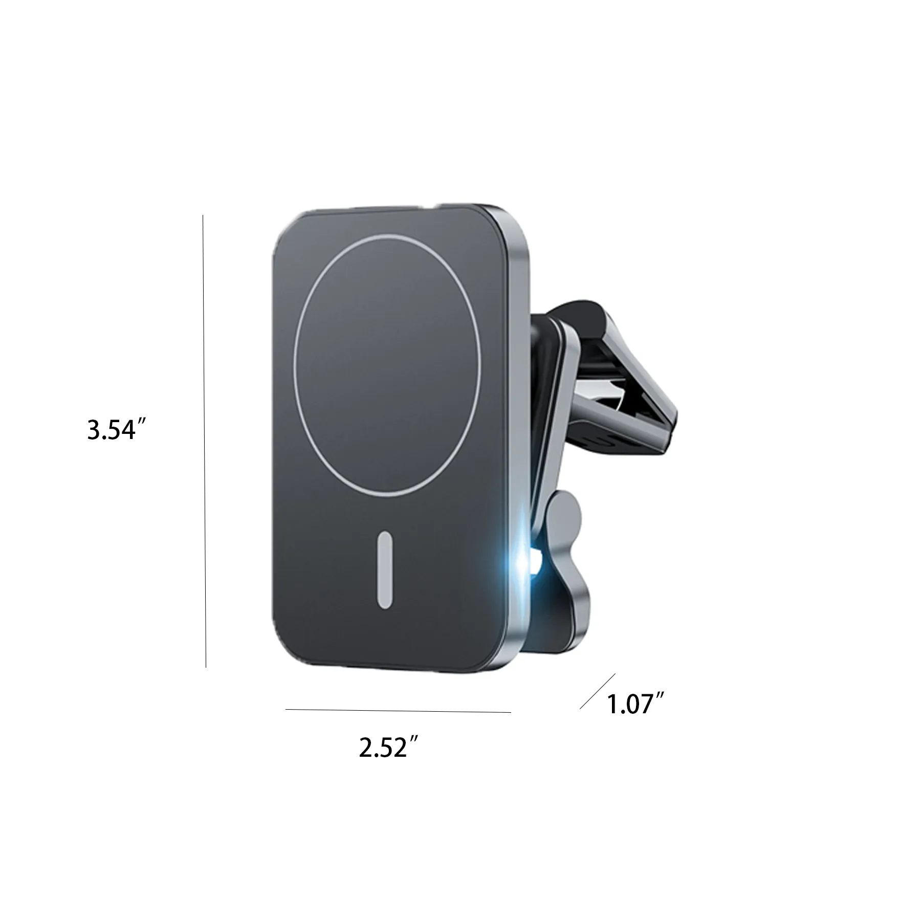 Magnetic 15W Wireless Car Charger For Auto Vents - Image 2