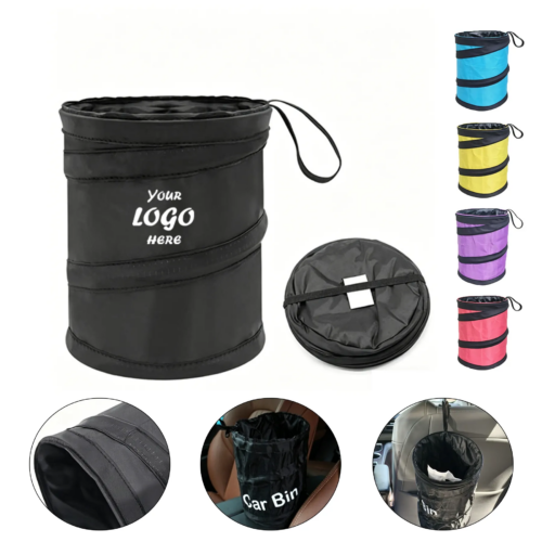 Leakproof Oxford Car Trash Can For Clean Vehicle Interiors