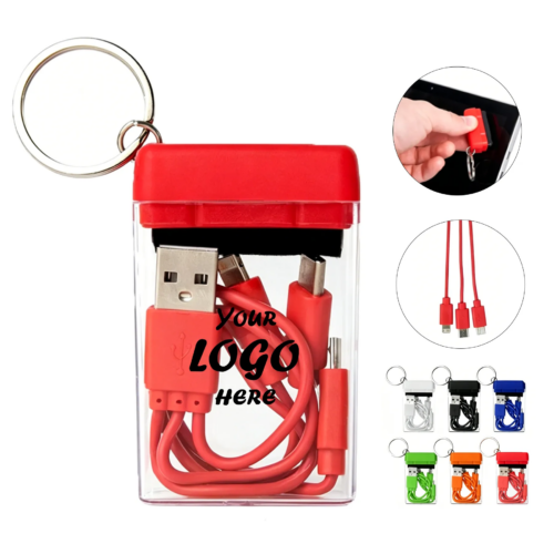 4 In 1 Charging Cable With Screen Cleaner Case