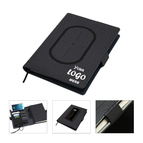 A5 Wireless Charging Portfolio Organizer With Notebook