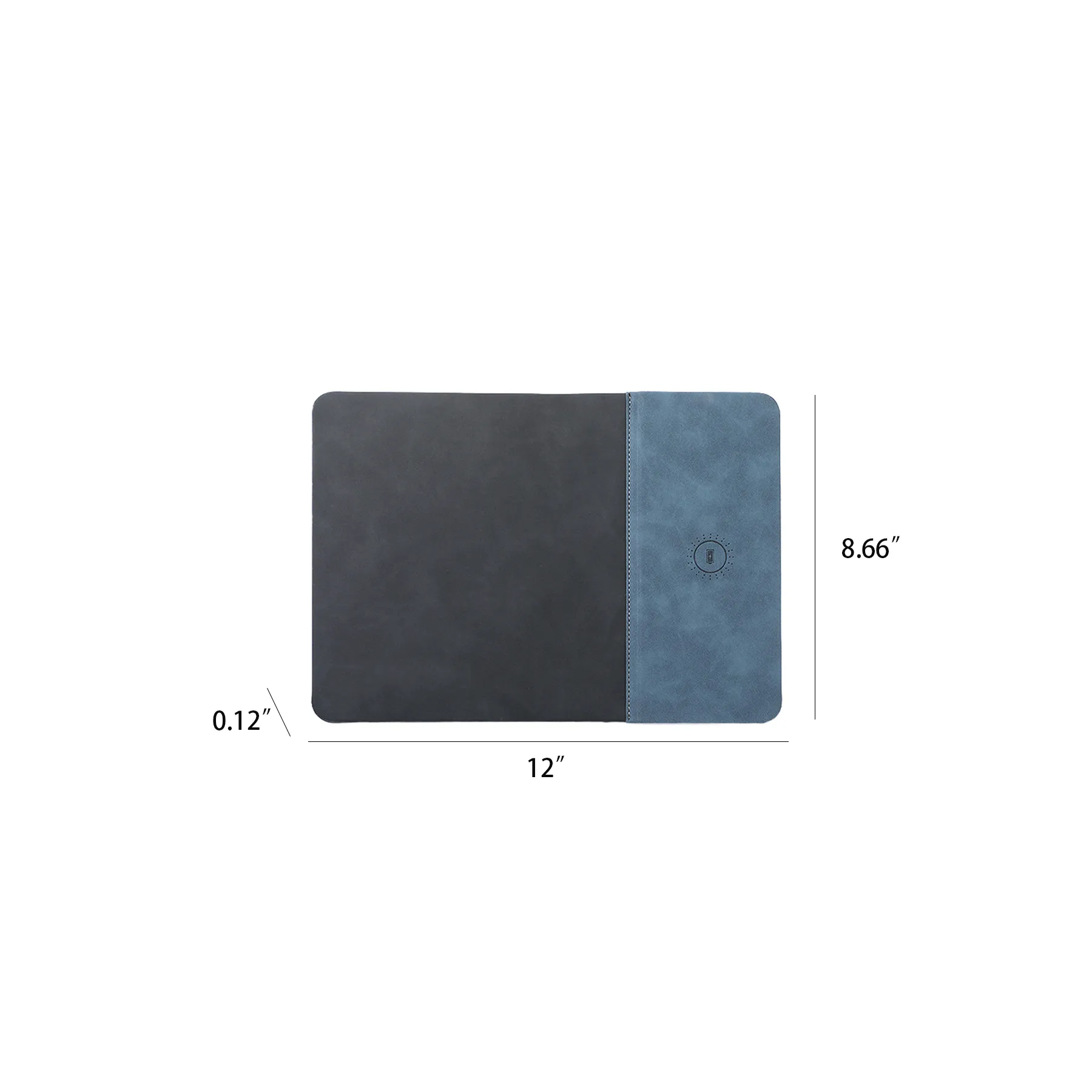 15W Wireless Charging PU Leather Anti Slip Mouse Pad - Image 2