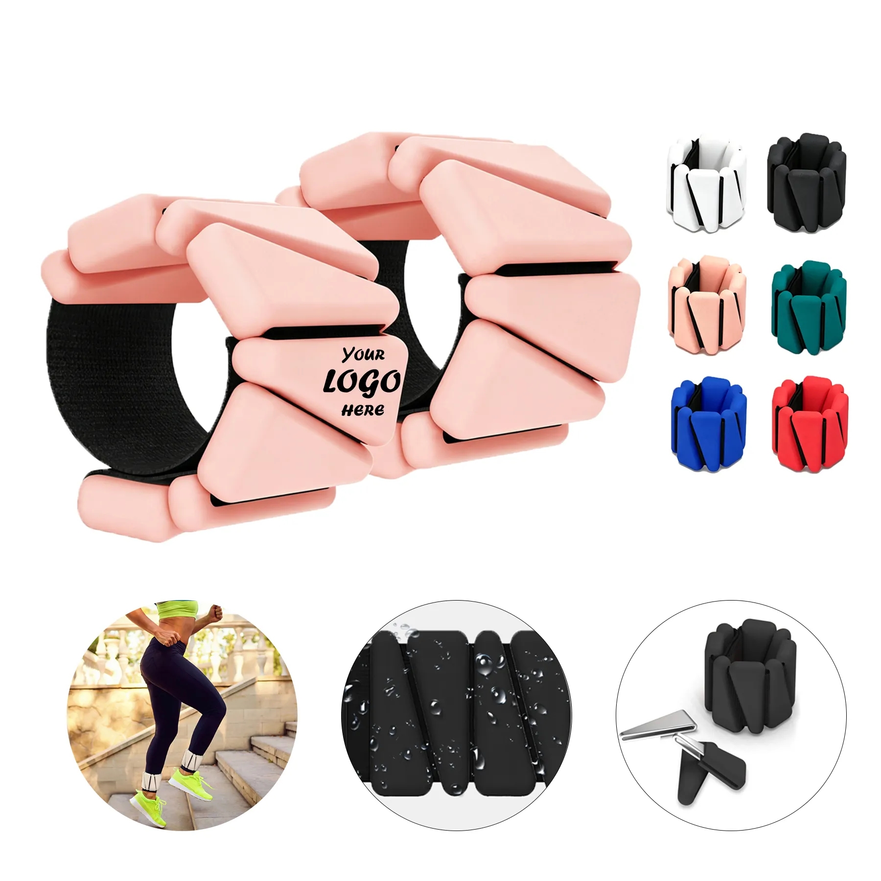 Adjustable Wrist And Ankle Weights For Fitness Training