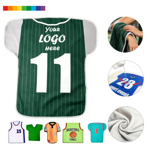 Custom Jersey Shape Rally Towel For Sports Fan Events