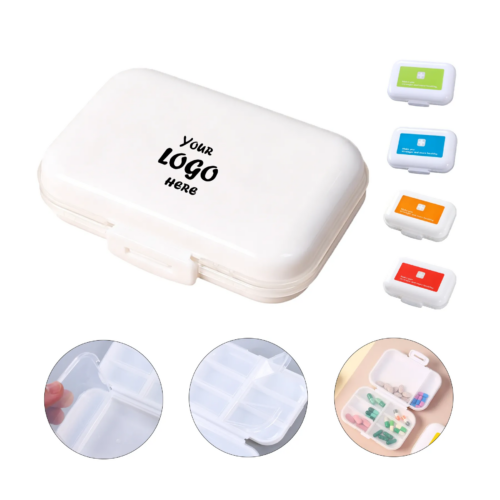 Travel Pill Organizer Case With Eight Compartments