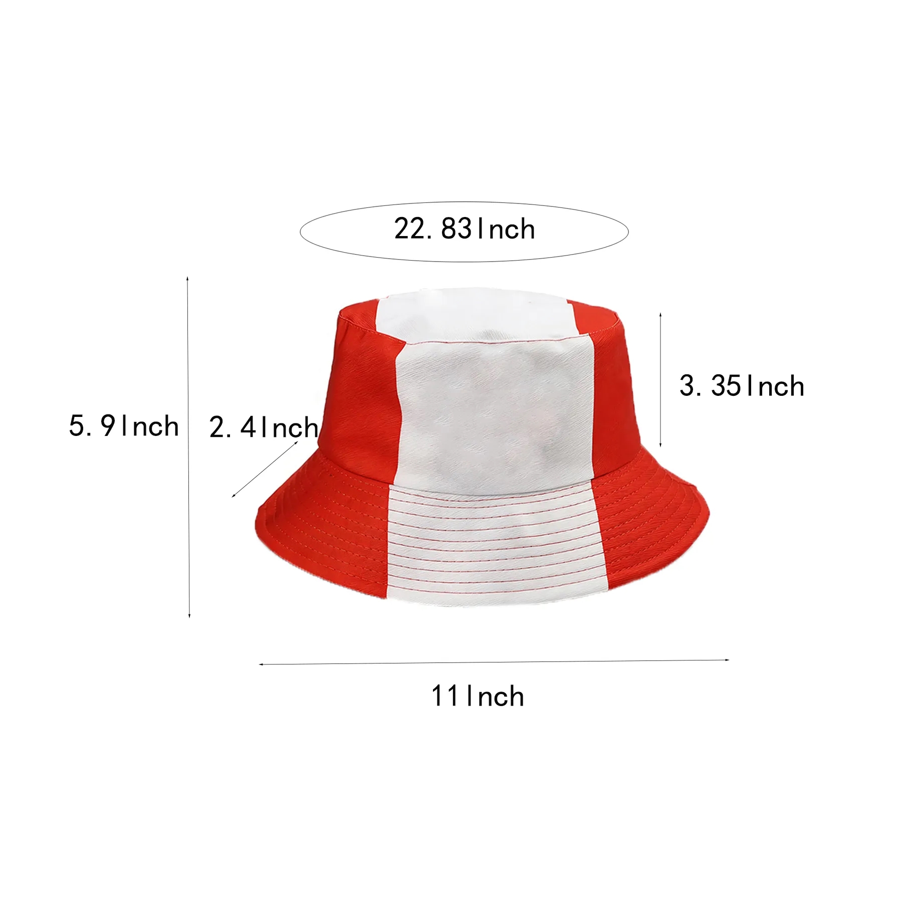 National Flag Bucket Hat For Sunny Soccer Fan Events - Image 2