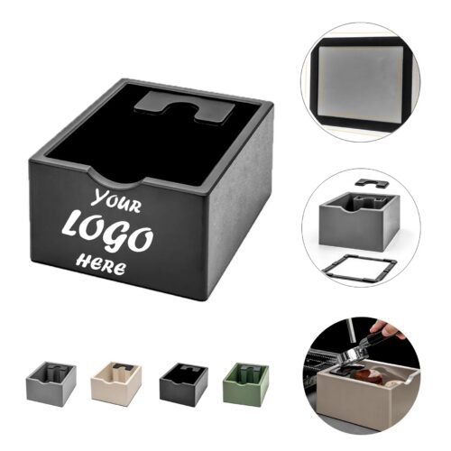 Compact Coffee Knock Box With Silicone Tapping Pad