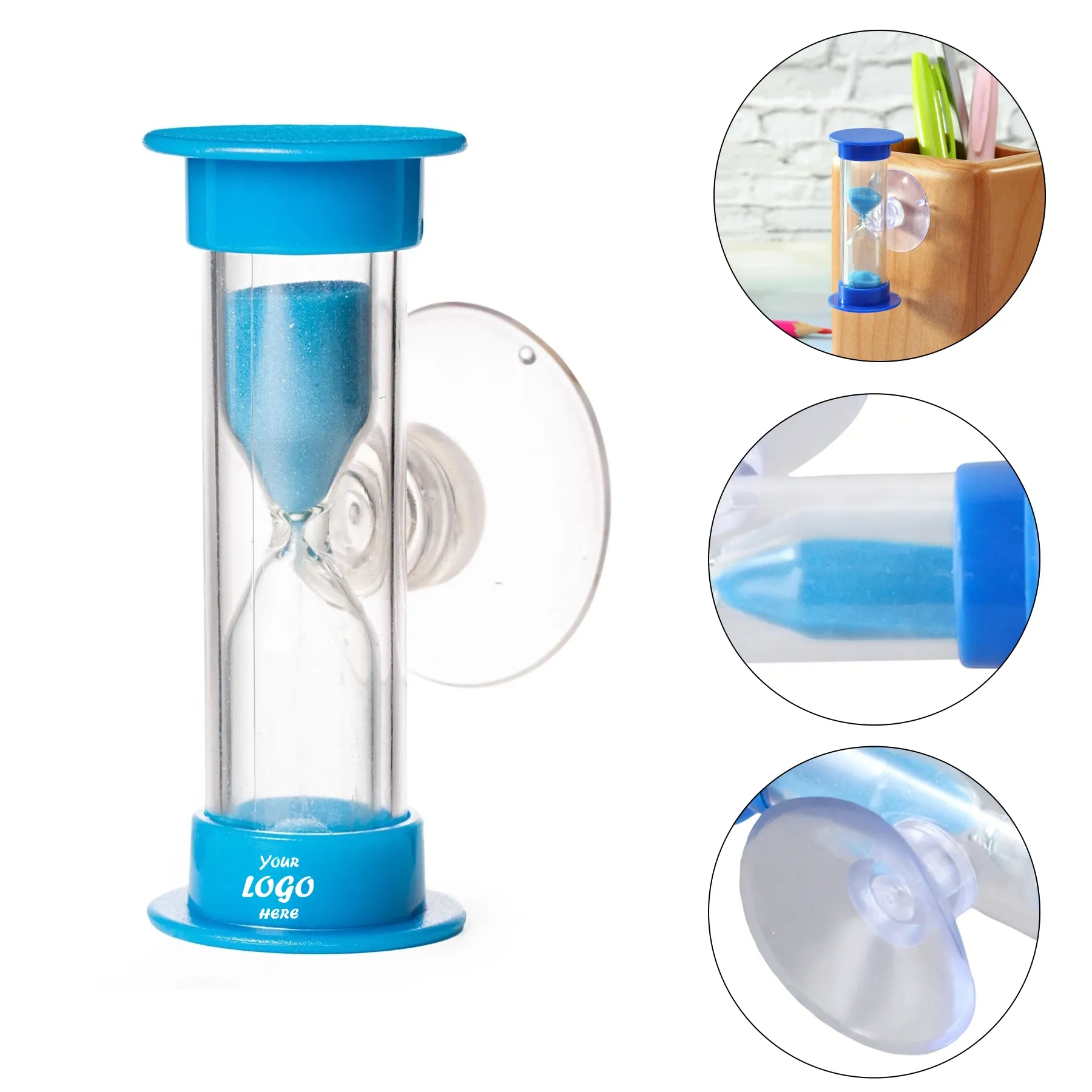 Five Minute Sand Timer With Suction Cup Back
