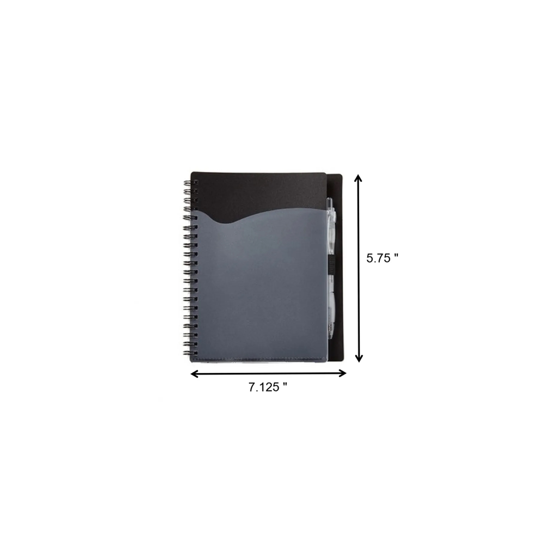 Spiral Notebook With Front Pocket Pen Loop And Matching Writ - Image 2
