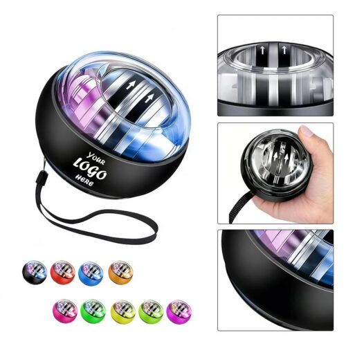 LED Wrist Trainer Ball With Gyroscopic Exercise Spin
