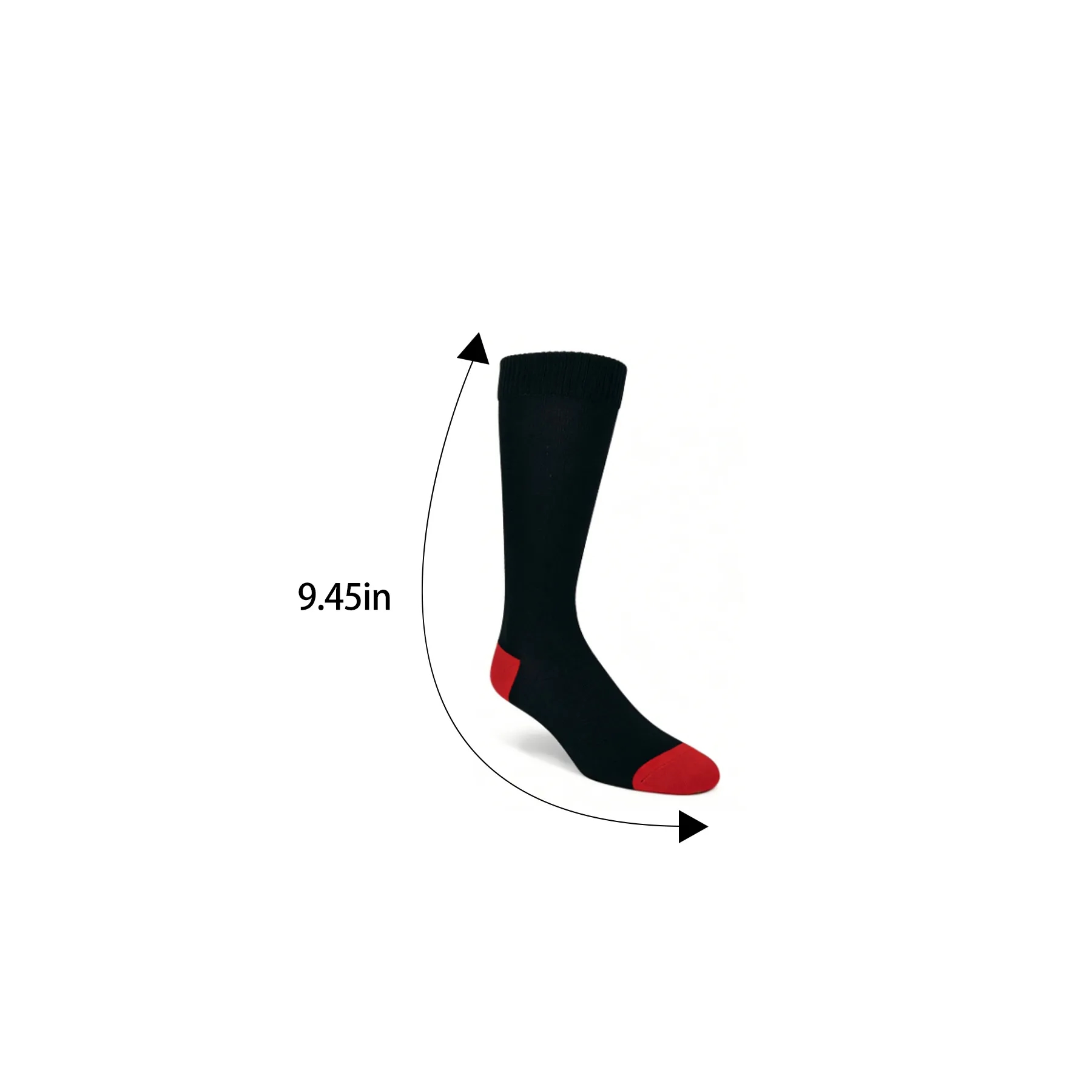 Custom Knit Dress Socks With Multi Color Logo Design - Image 2