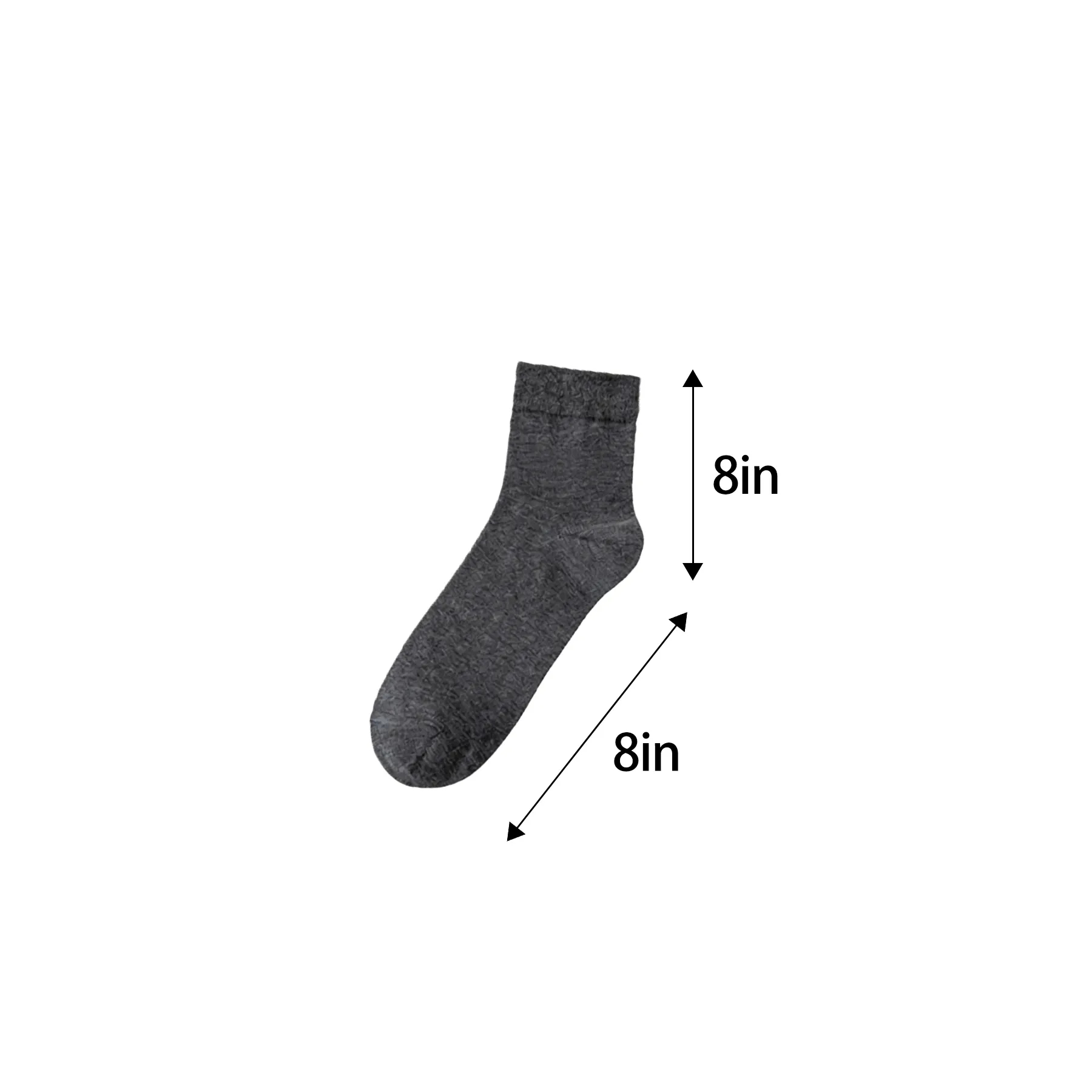 Pure Cotton Men's Business Socks With Jacquard Logo - Image 2