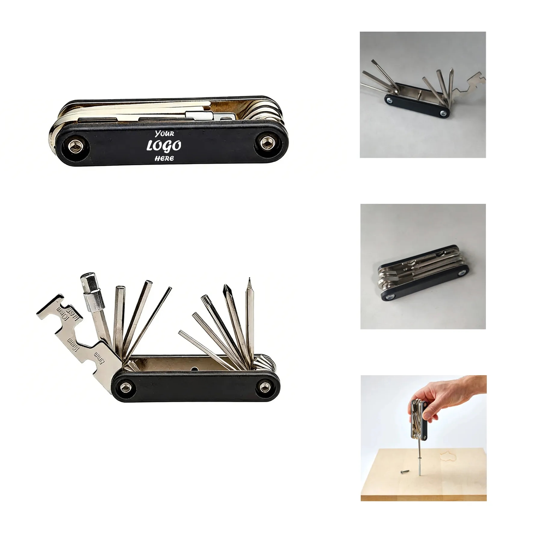 Pocket Allen Wrench Tool Set In Folding Keychain Form