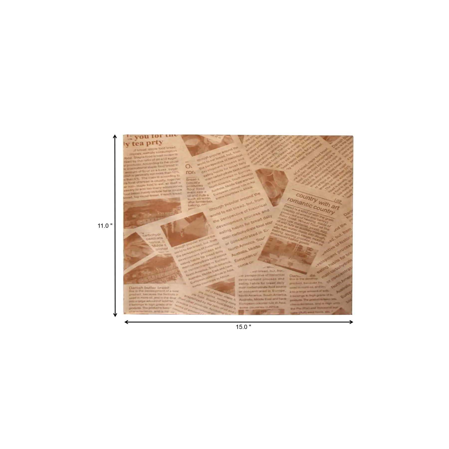Grease Proof Kraft Food Wrap For Baskets And Snacks - Image 2