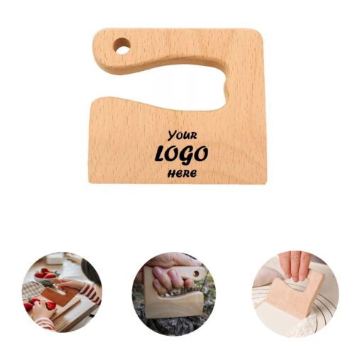 Safe Wooden Kids Training Knife For Food Prep Play