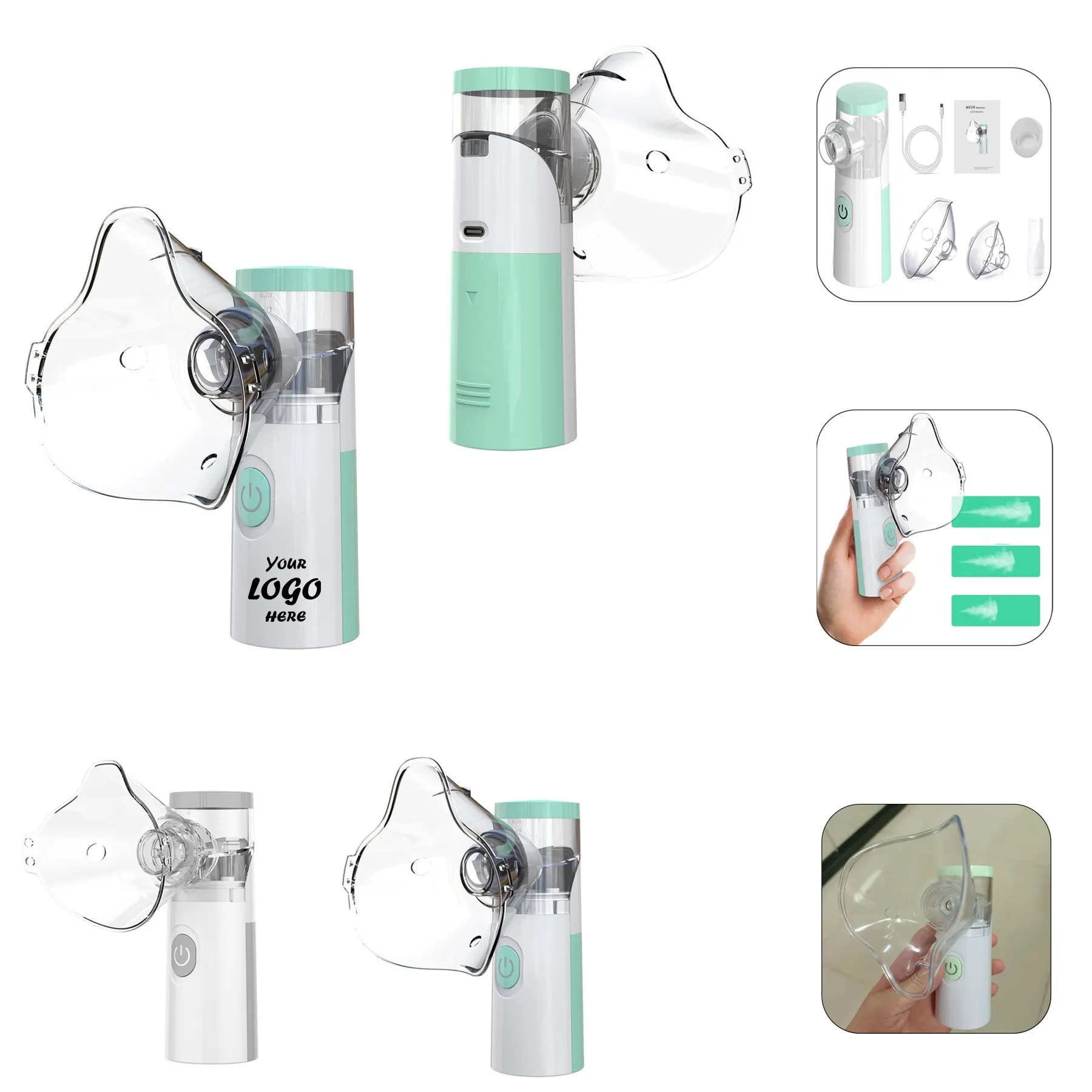 Quiet Portable Mesh Nebulizer For Home And Travel Use