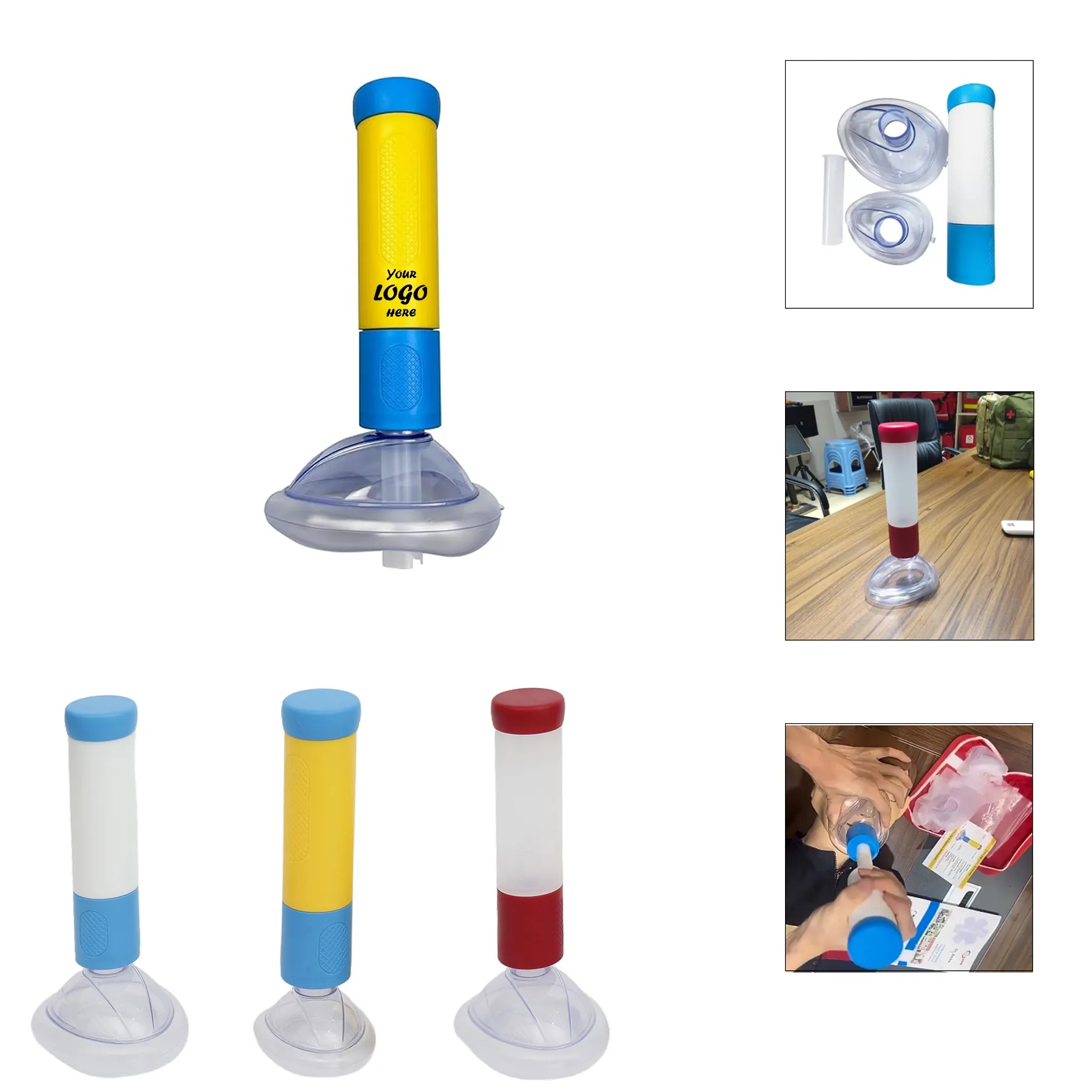 Portable Choking Relief Trainer And First Aid Mask