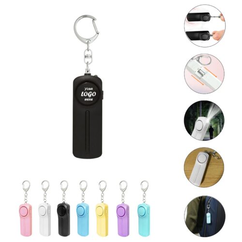 Portable Siren Keychain Alarm With Bright Safety Colors