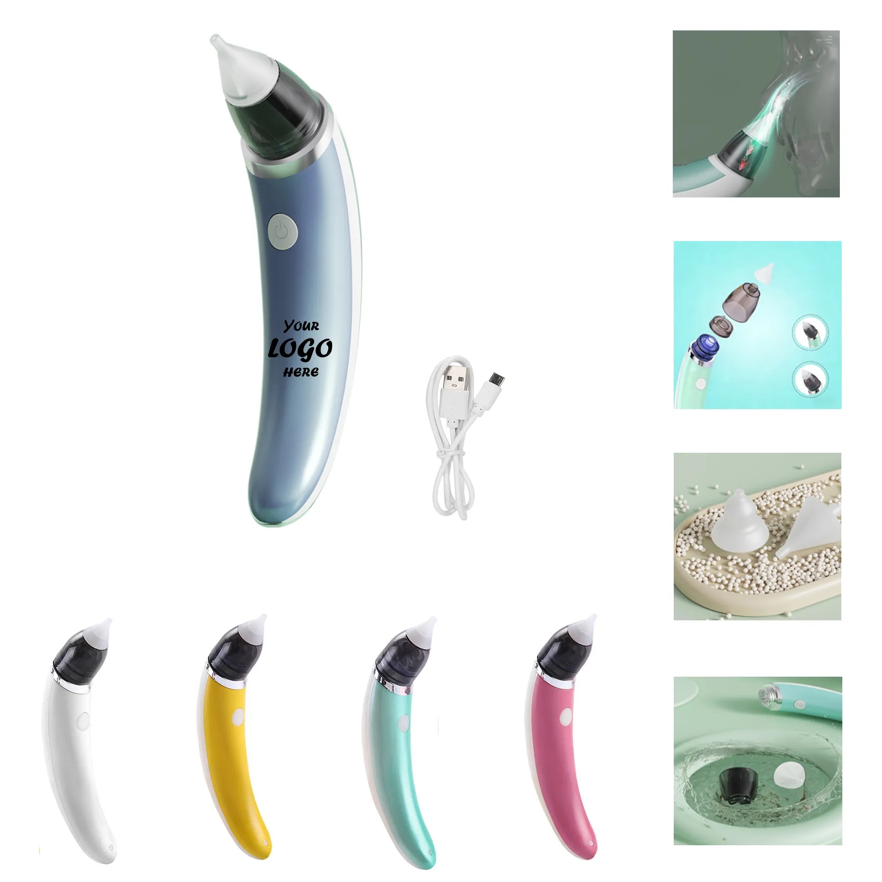Electric Baby Nasal Aspirator With Soft Silicone Tip