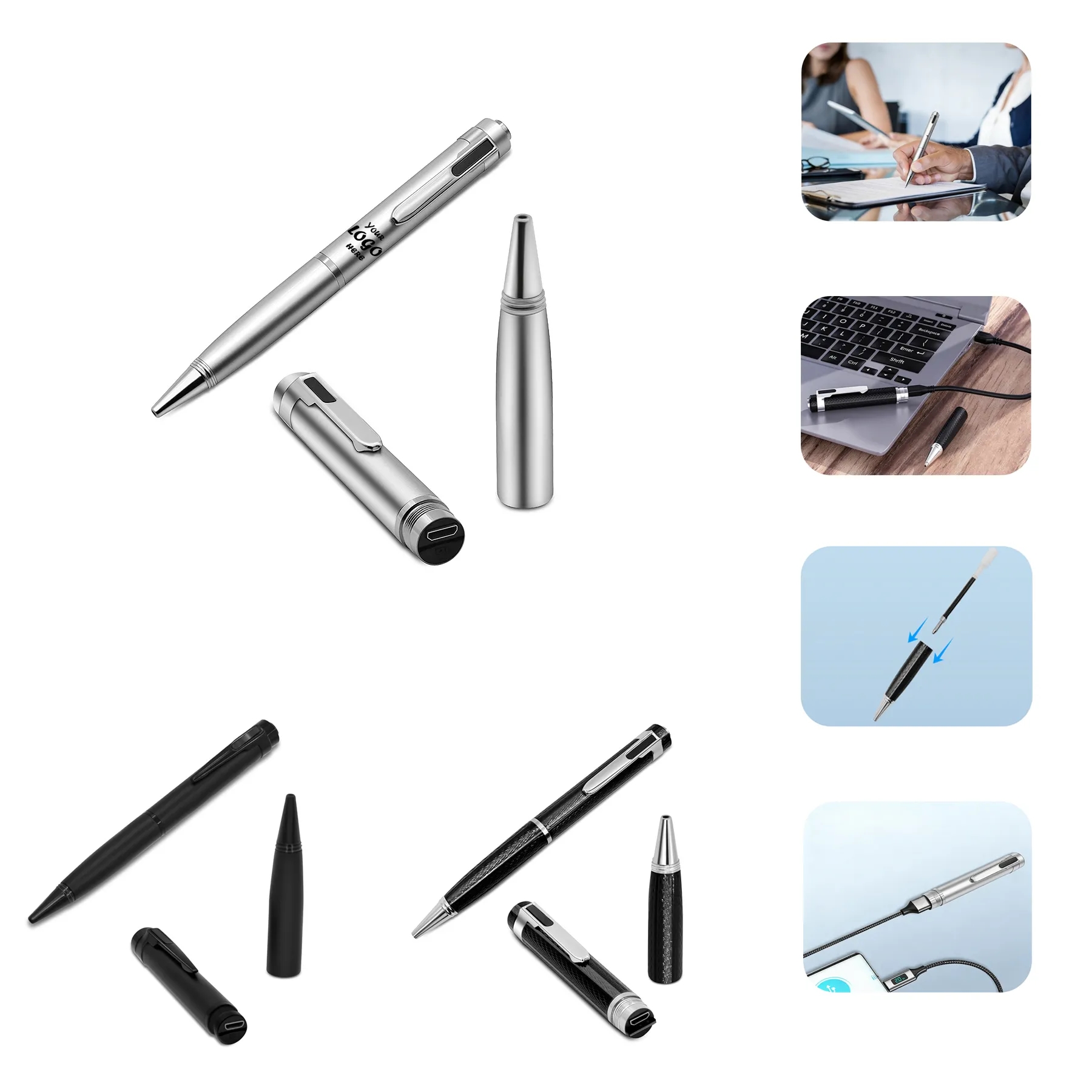Smart Voice Recorder Pen With Large Memory Storage