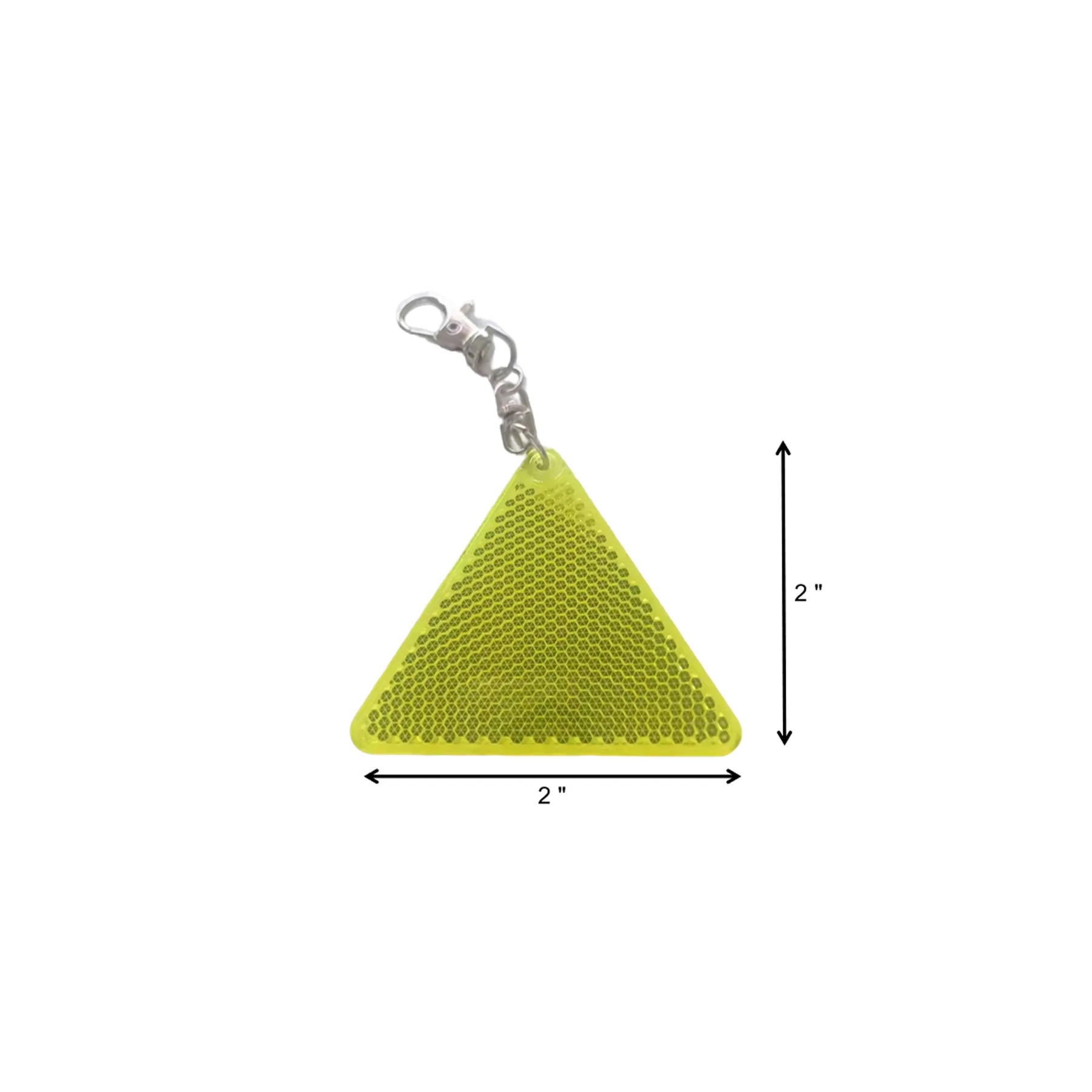 High Visibility Reflective Triangle Safety Keychain For Walk - Image 2