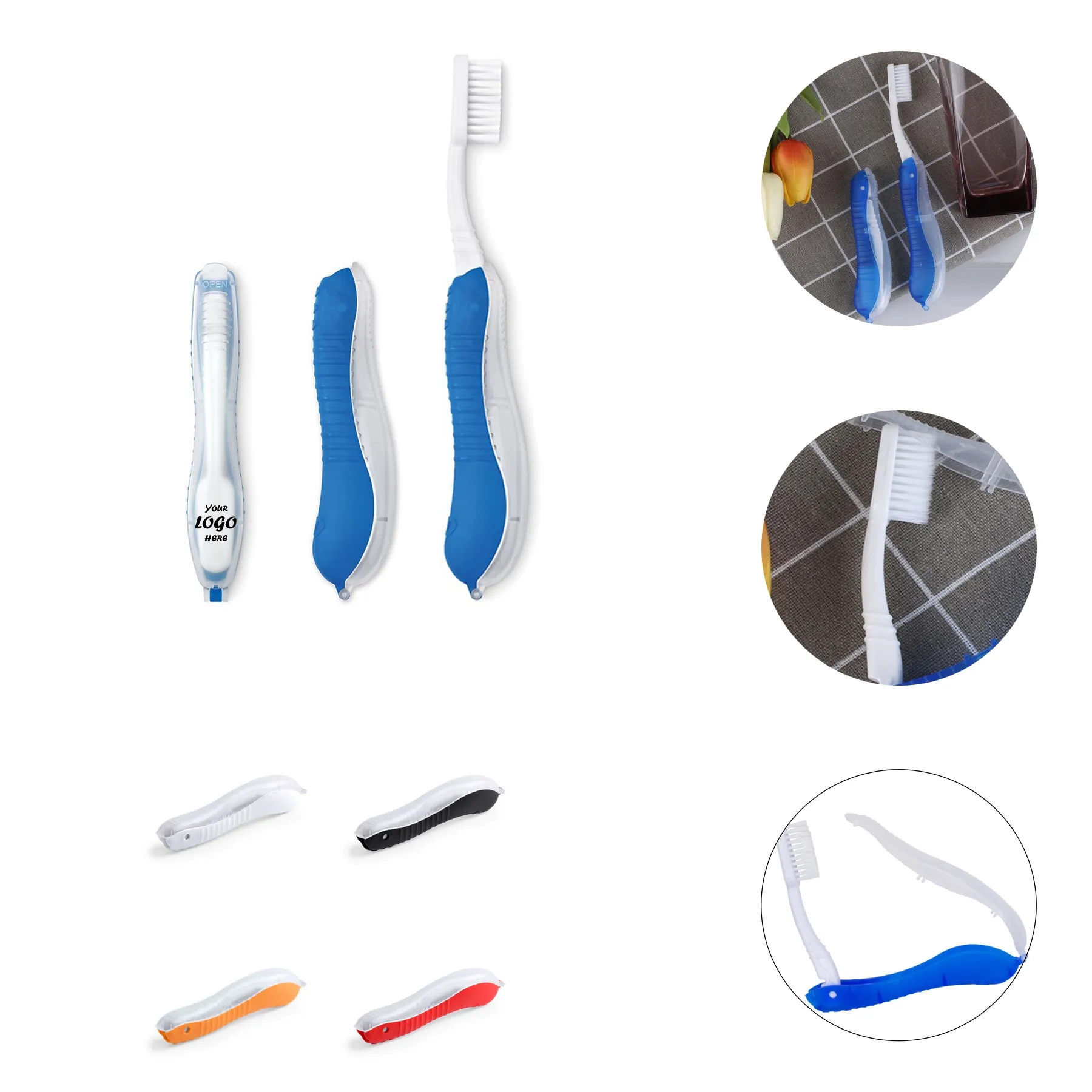 Compact Folding Toothbrush For Travel And Daily Care