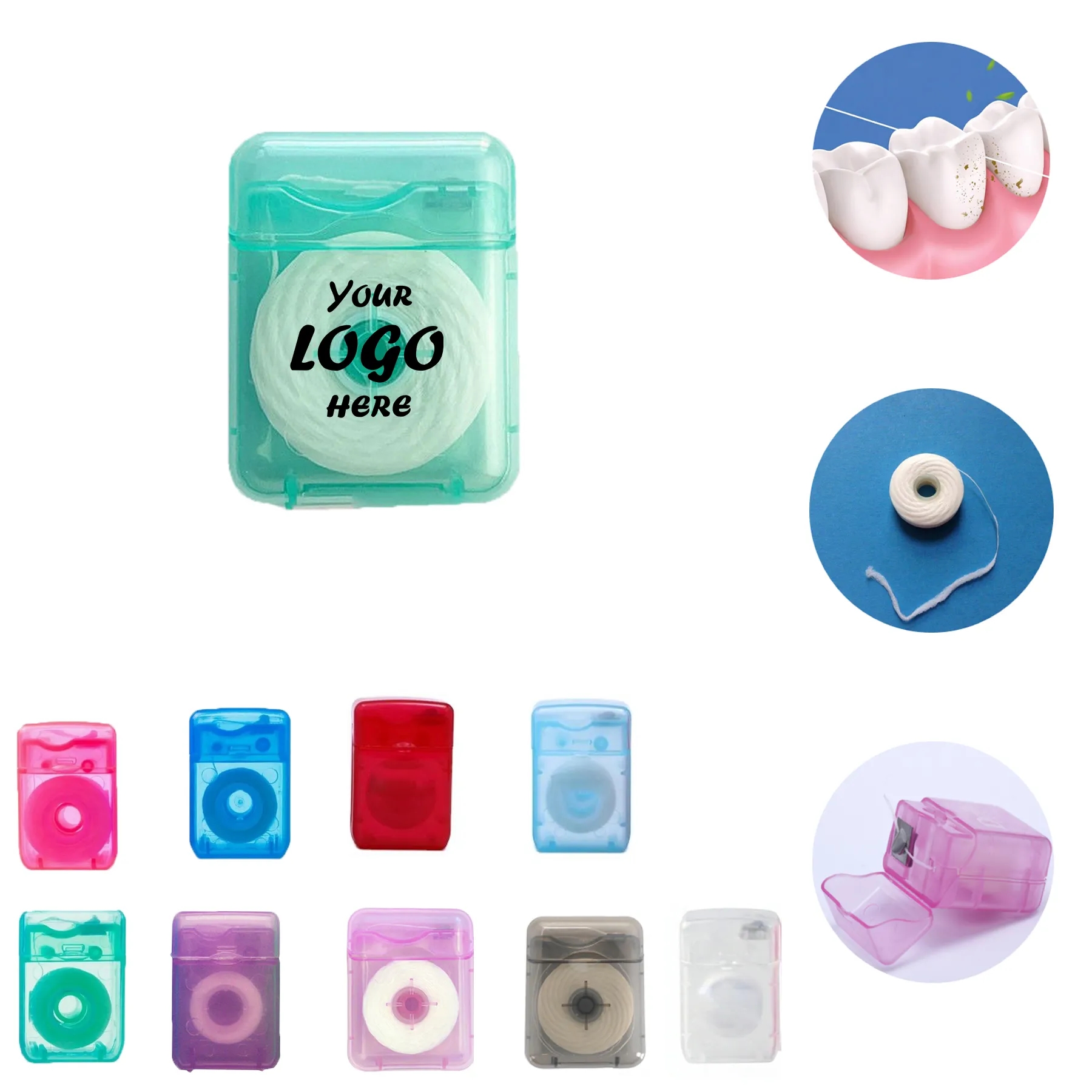 Pocket Mini Dental Floss Case For Travel And Care