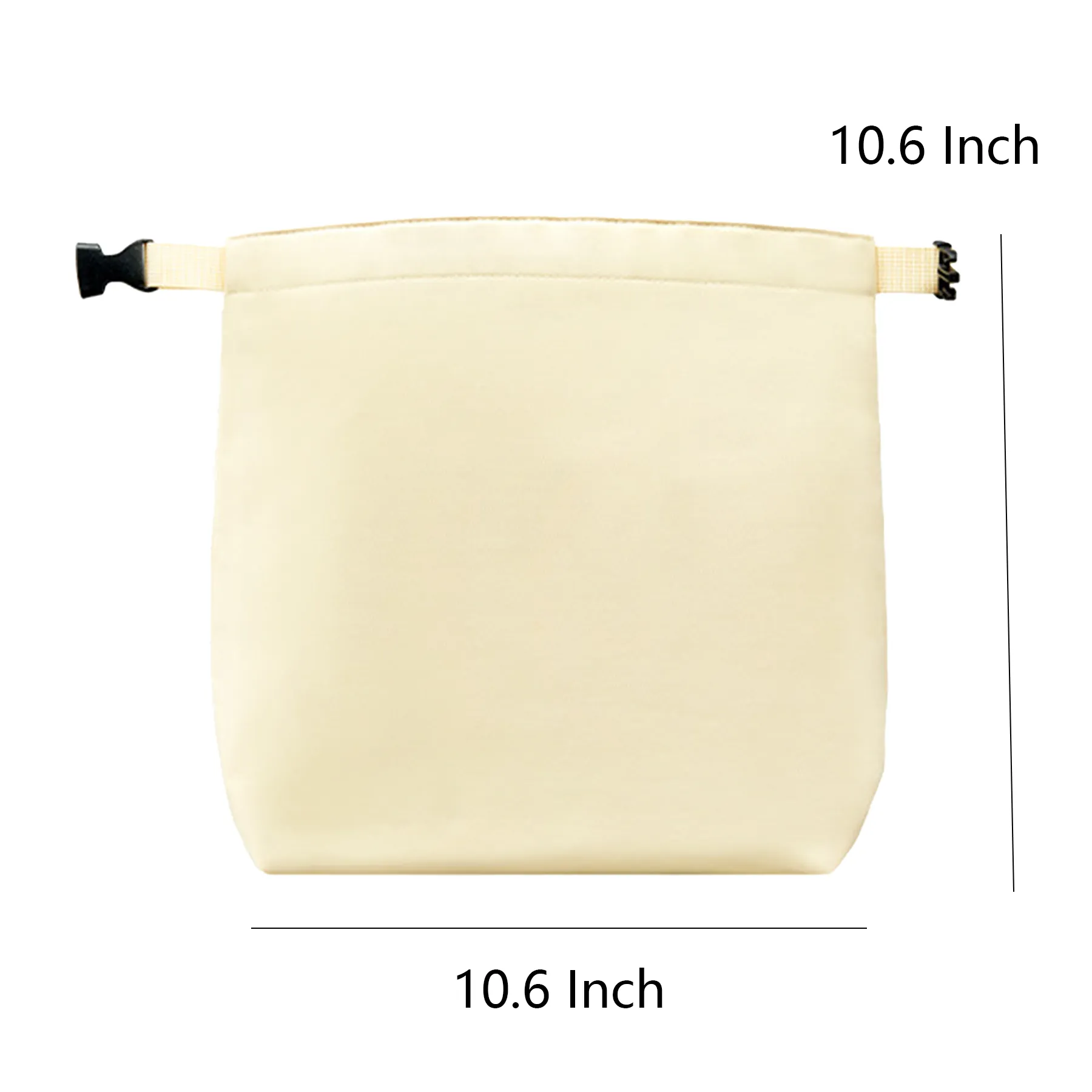 Foldable Snap On Closure Insulated Lunch Tote Bag - Image 2