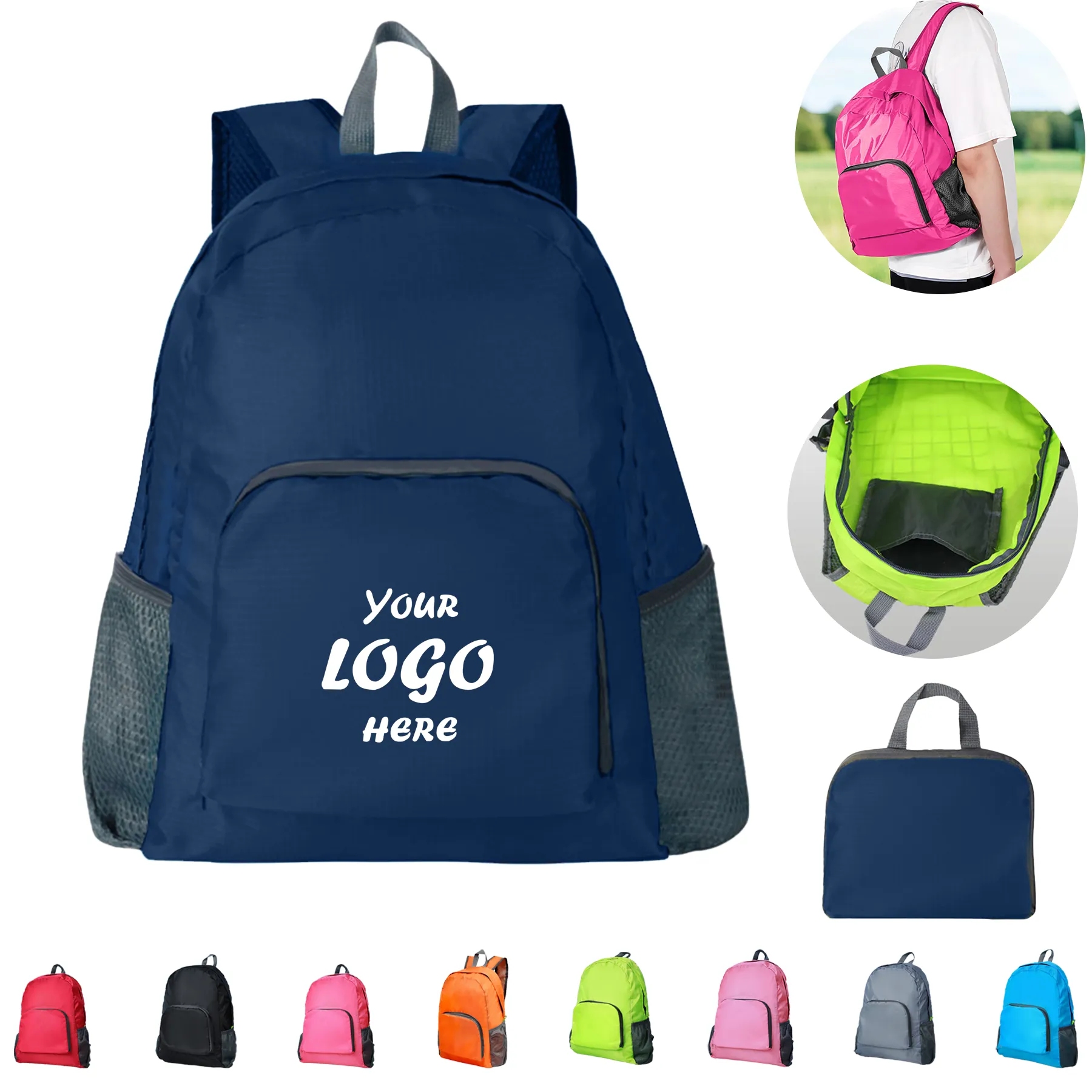 Lightweight Foldable Hiking Backpack With Laptop Sleeve