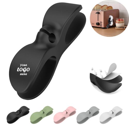 Silicone Appliance Cord Organizer With Adhesive Base