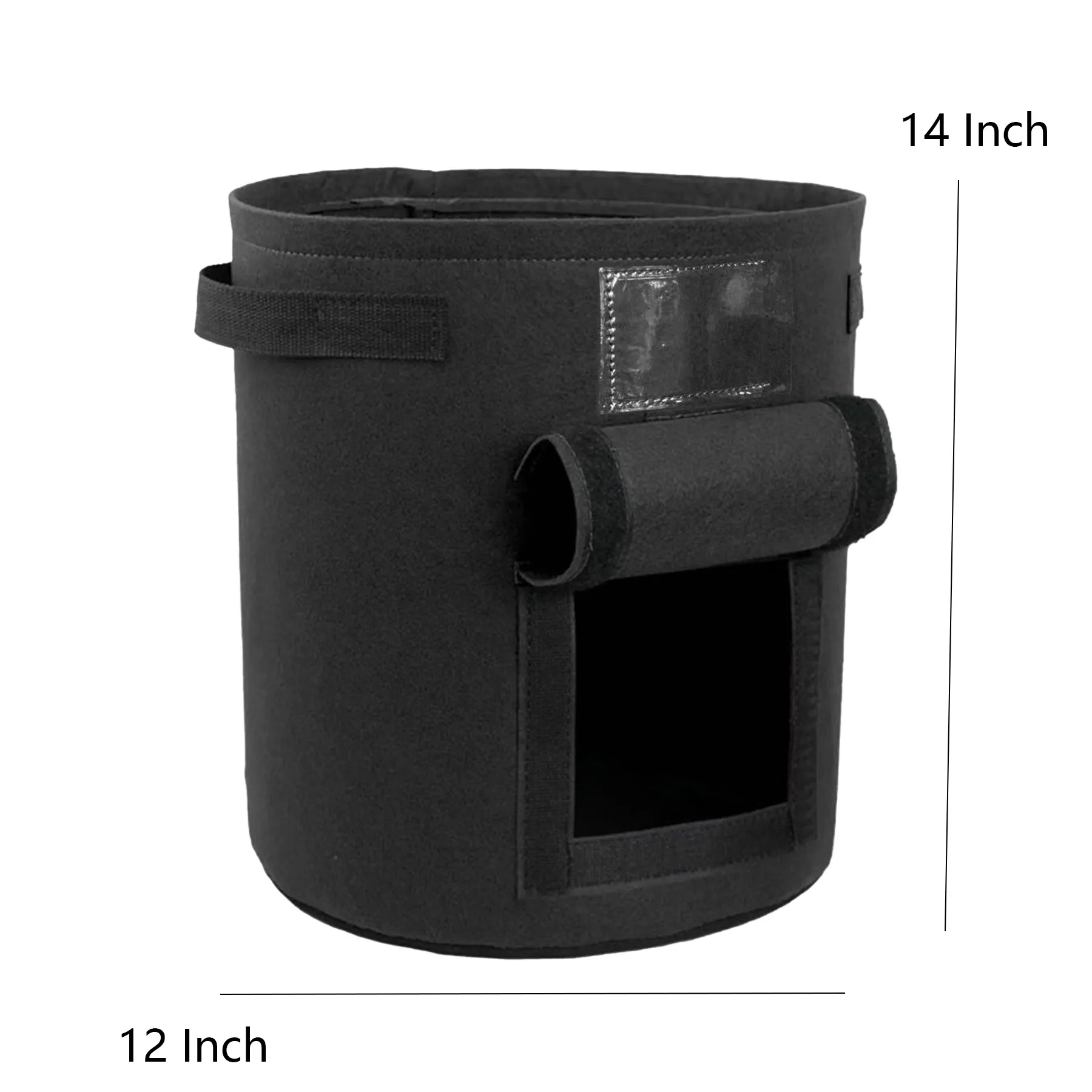 Non Woven Garden Grow Bag With Harvest Access Window - Image 2