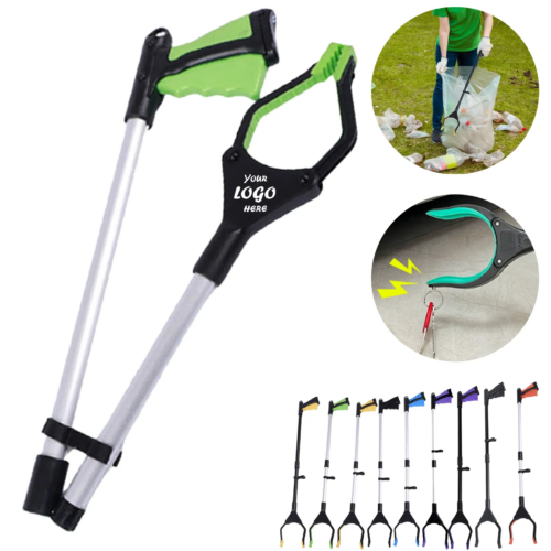 Foldable Reacher Grabber Tool With Colored Grip Tips