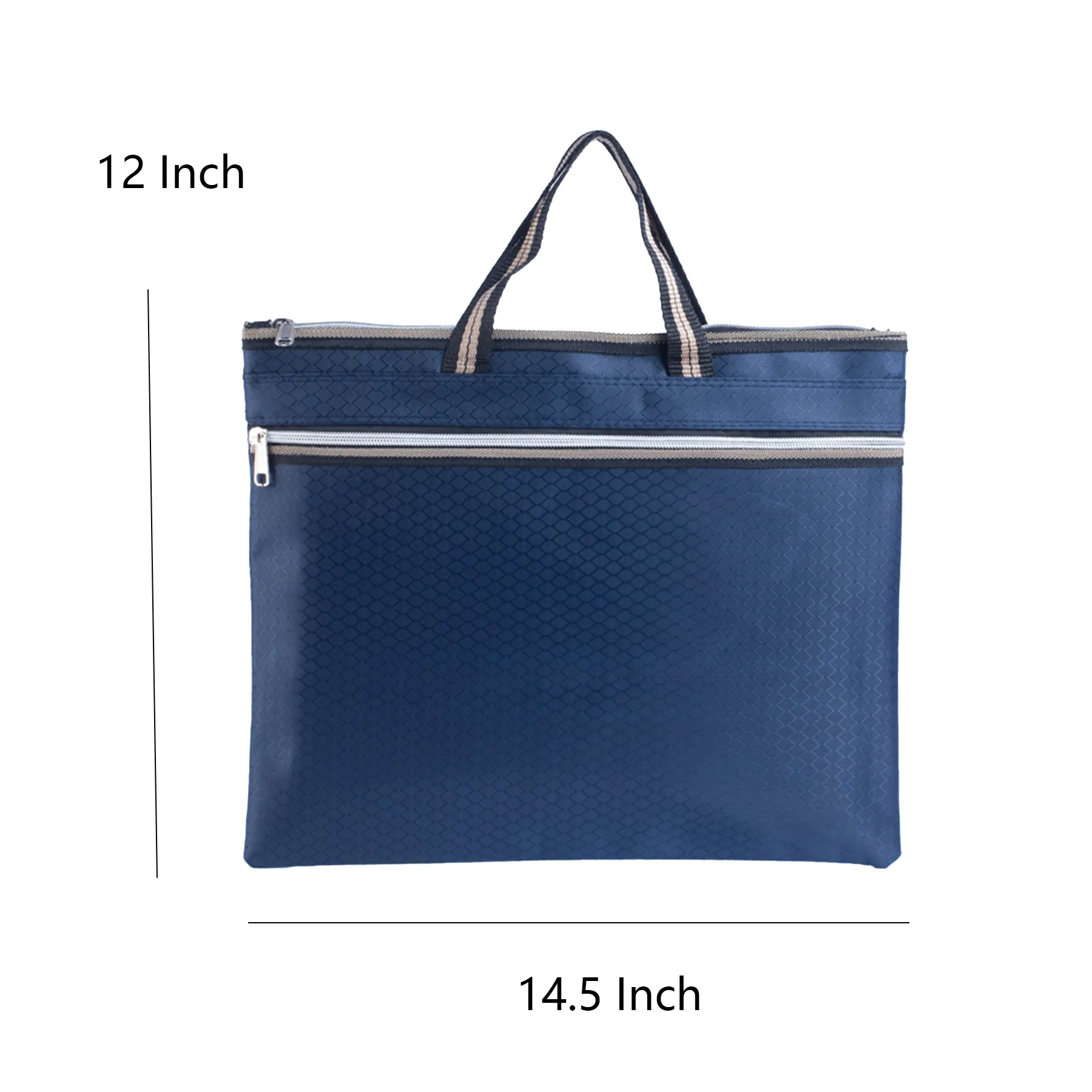 Waterproof Oxford Document Briefcase With Double Zipper - Image 2