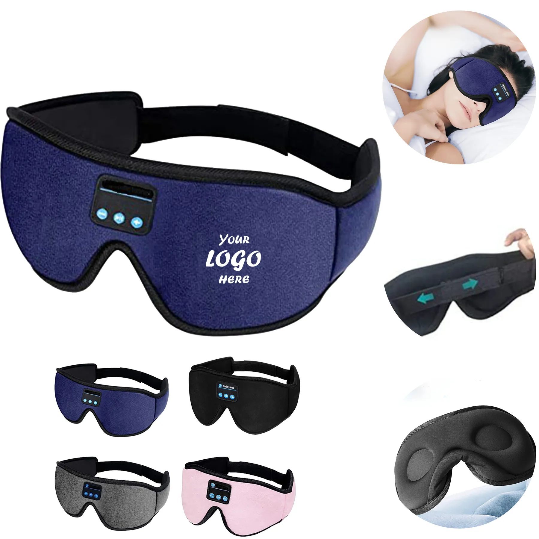 Bluetooth Sleep Headband Headphones With Soft Lining