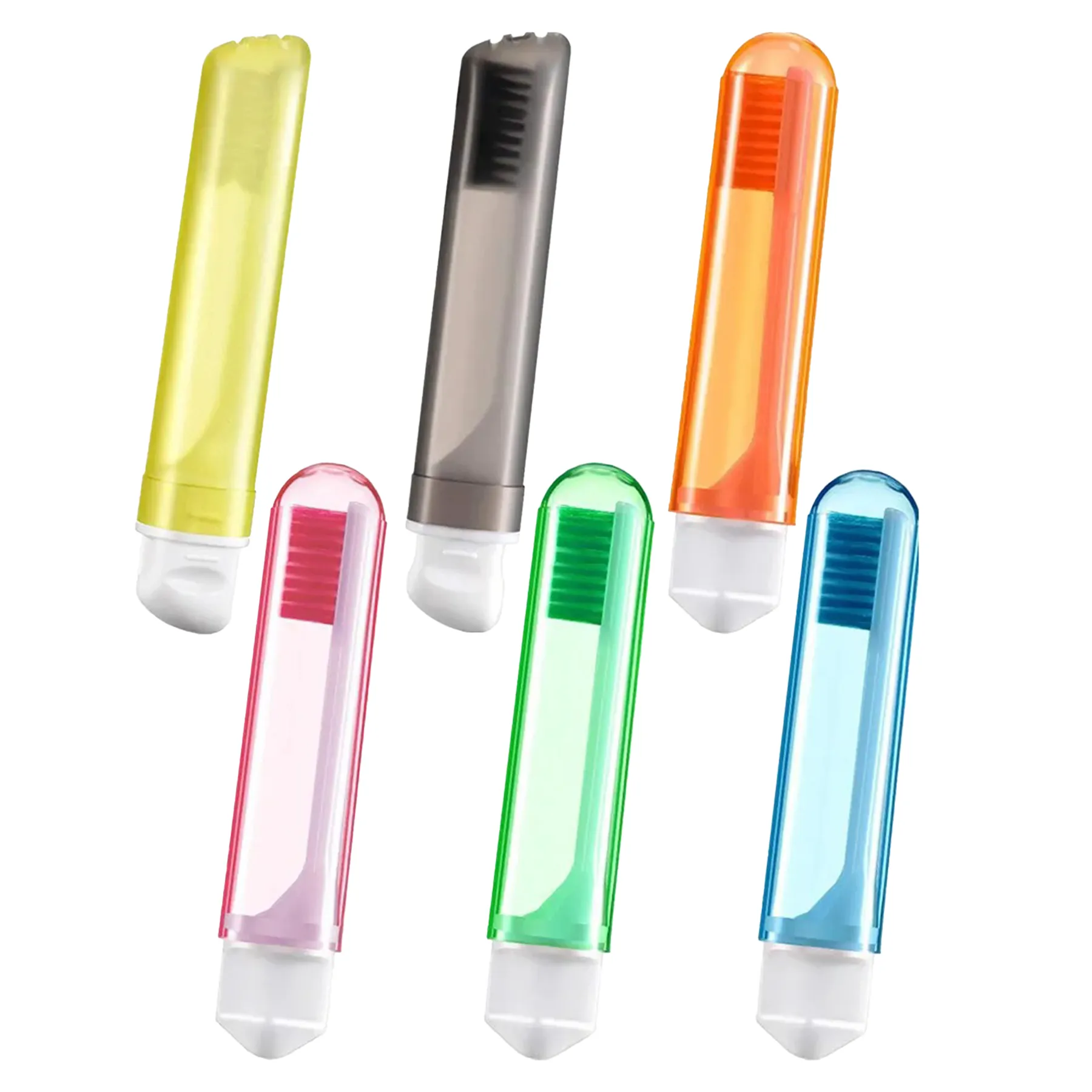 Portable Folding Travel Toothbrush With Ventilated Case - Image 3