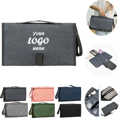 Foldable Diaper Changing Bag With Cushioned Pad