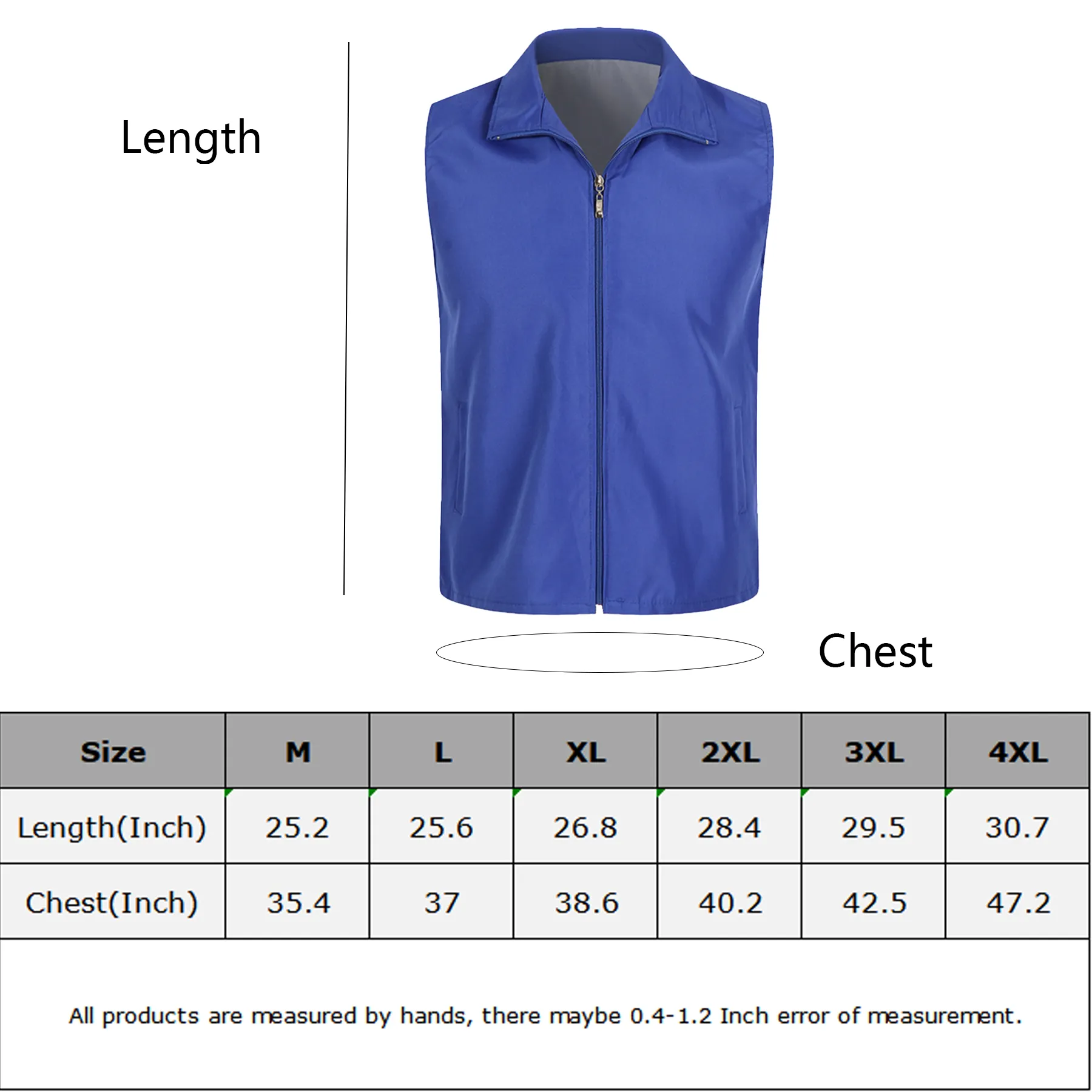 Polyester Volunteer Activity Vest With Front Zipper - Image 2