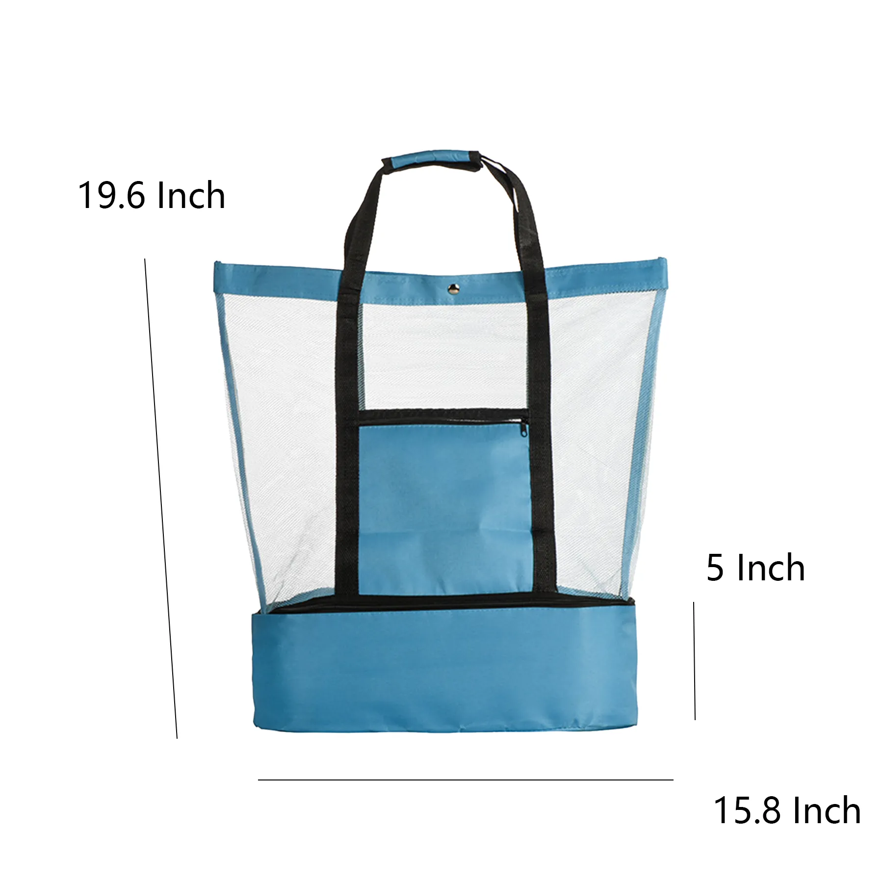 Mesh Beach Tote Bag With Detachable Cooler Bottom - Image 2