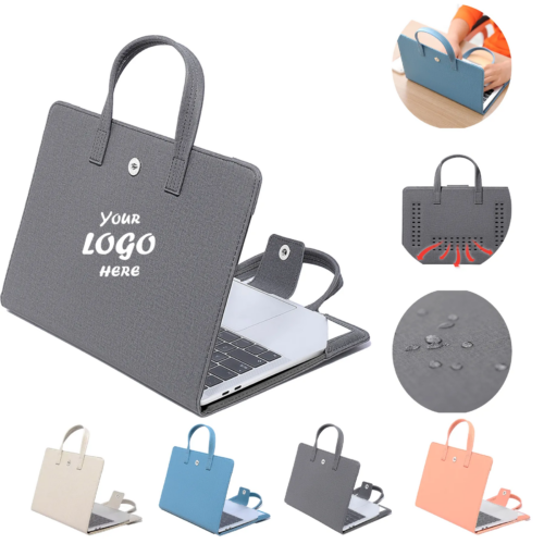 Water Resistant PU Laptop Carry Sleeve Briefcase Bag