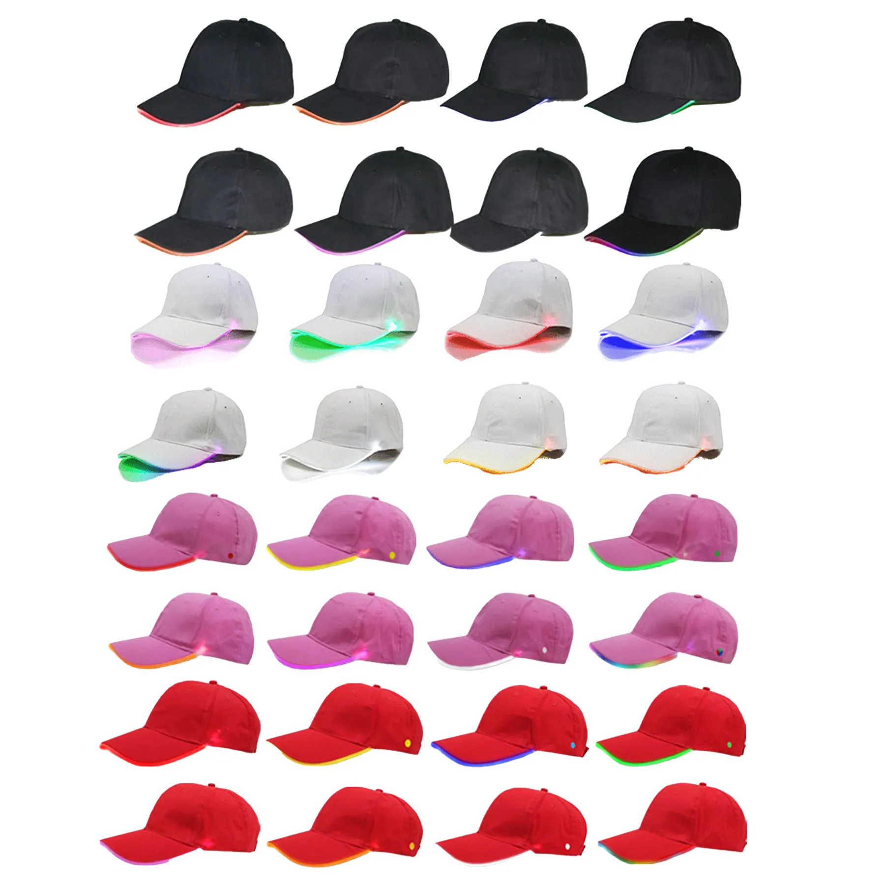 LED Light Up Party Baseball Cap - Image 3