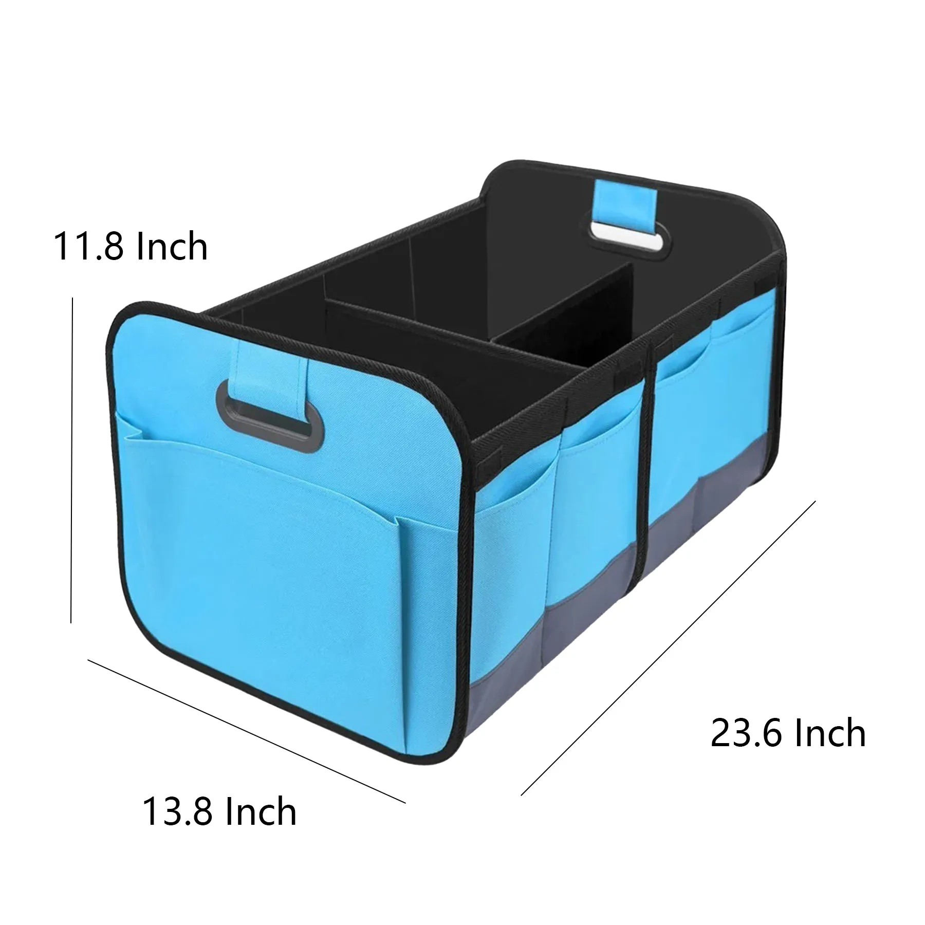 Six Pocket Car Trunk Organizer Bin - Image 2