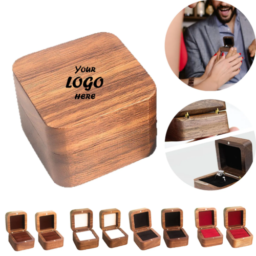 Mini Wooden Ring Gift Box