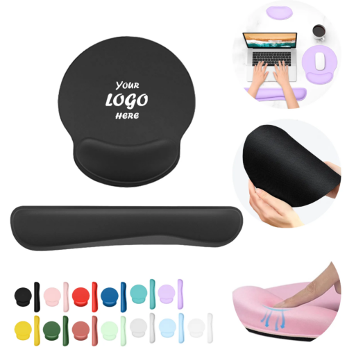 Memory Foam Keyboard And Mouse Wrist Rest Set