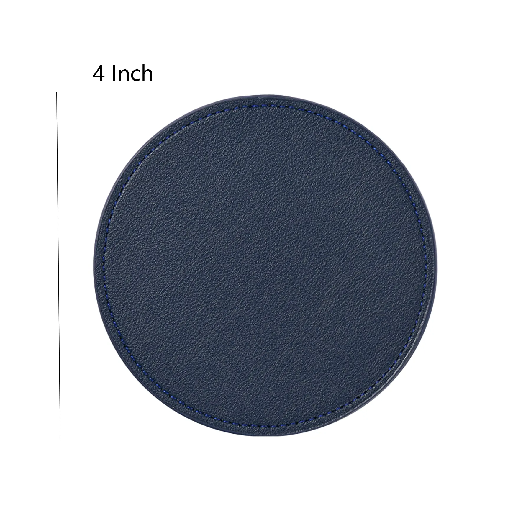 Round PU Leather Coaster Pad - Image 2