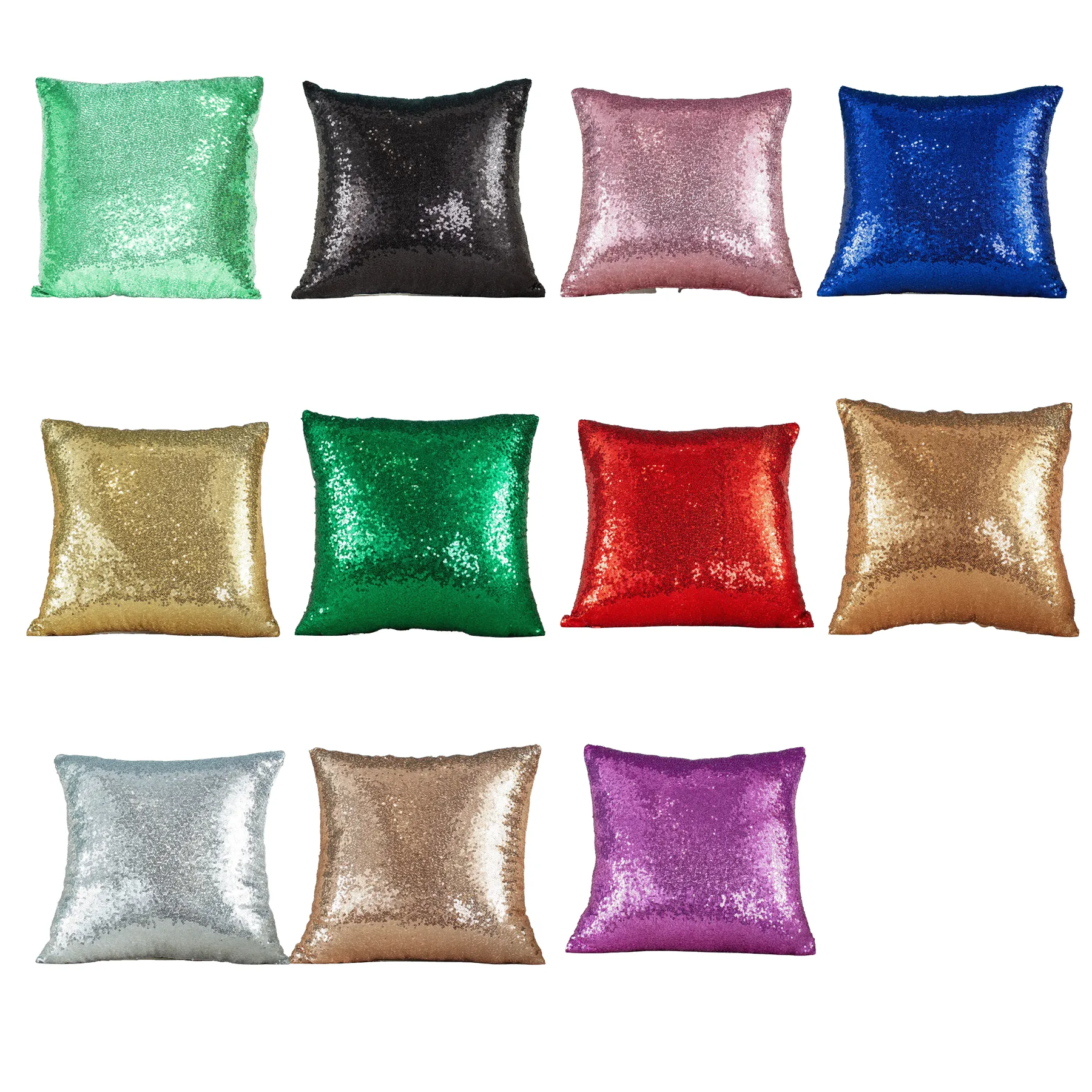 Reversible Sequin Throw Pillow Cover - Image 3