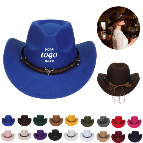Adjustable Felt Western Cowboy Hat