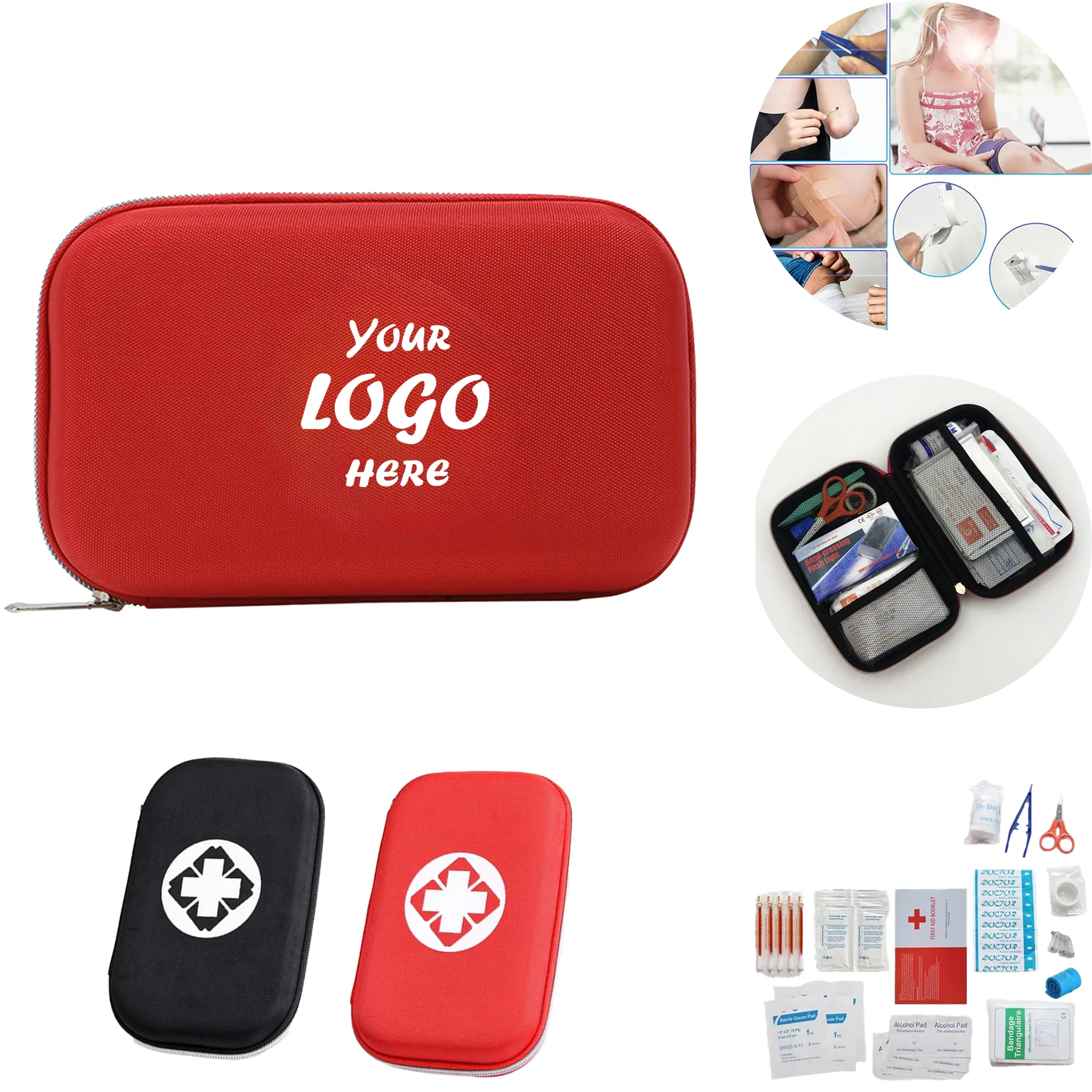 Portable EVA First Aid Kit With Custom Imprint