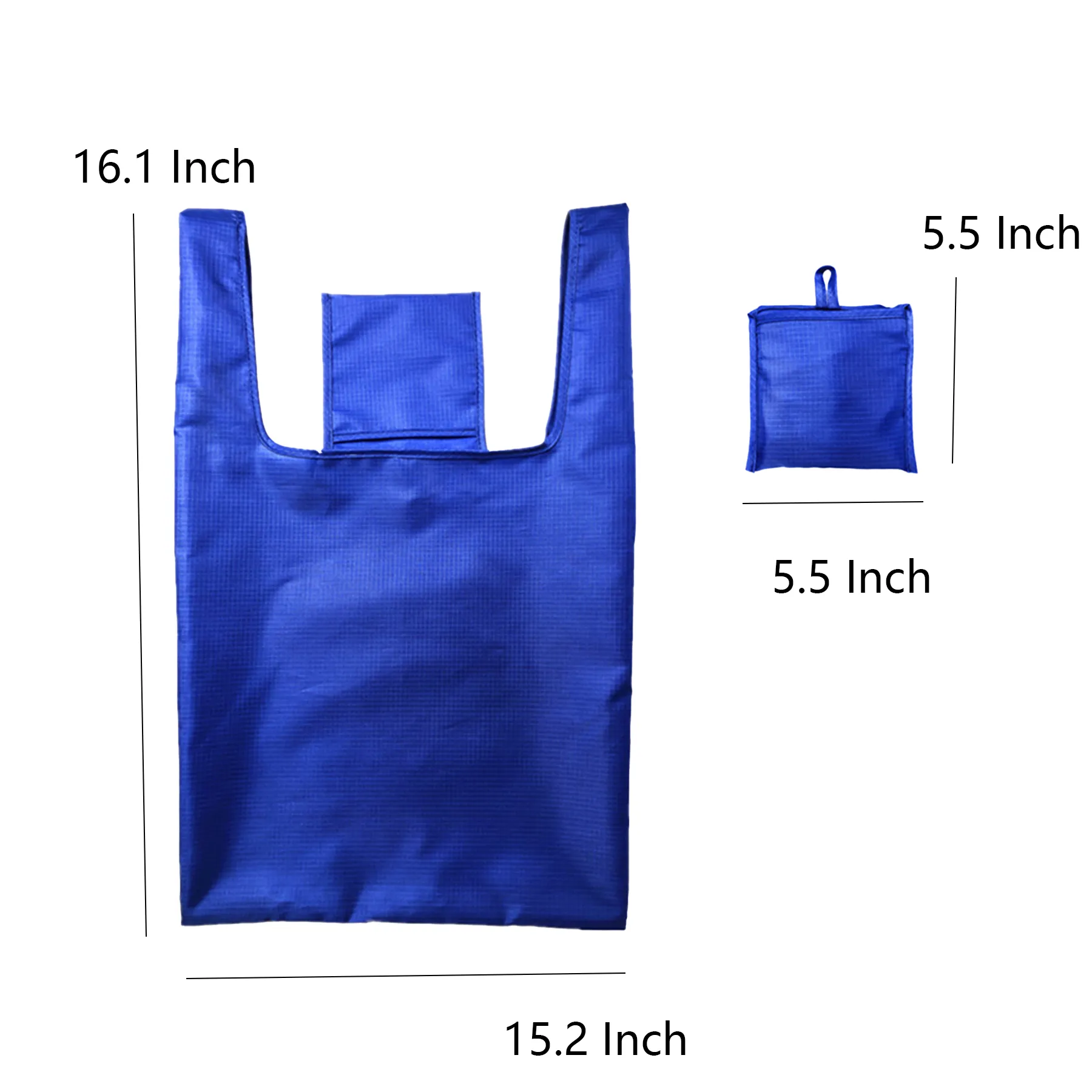 Foldable Reusable Grocery Tote With Pouch - Image 2