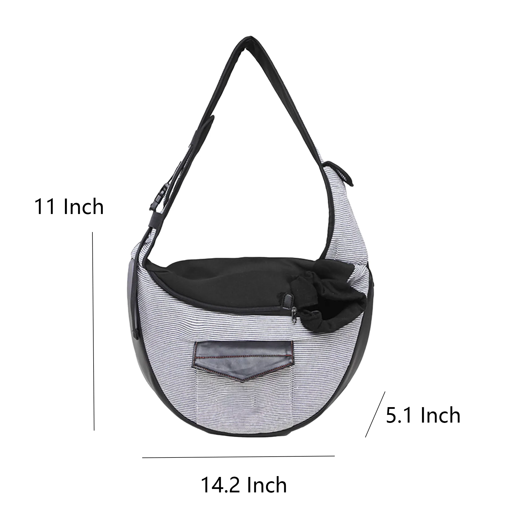 Cotton Pet Carrier Crossbody Shoulder Bag - Image 2