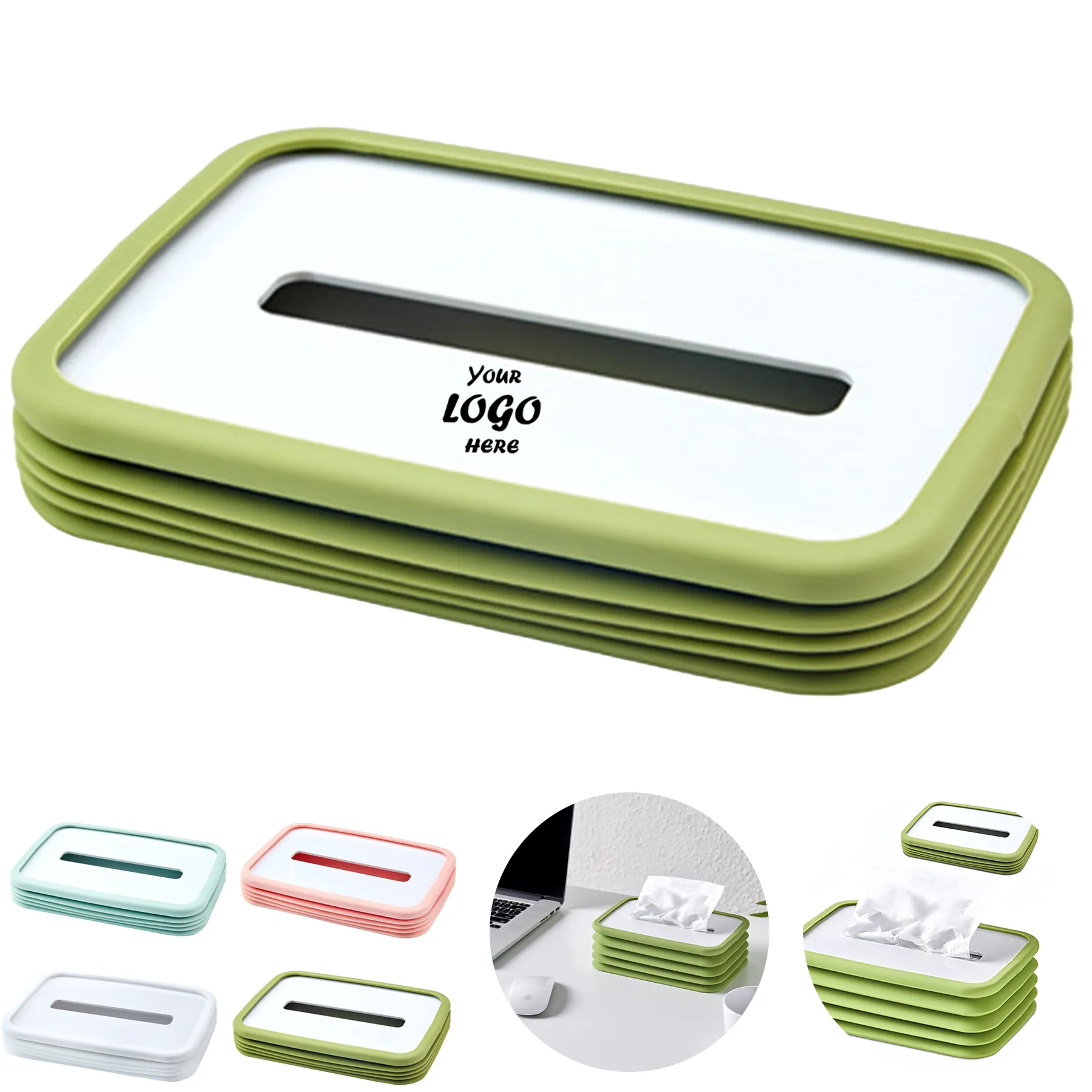 Foldable Silicone Car Tissue Box Holder